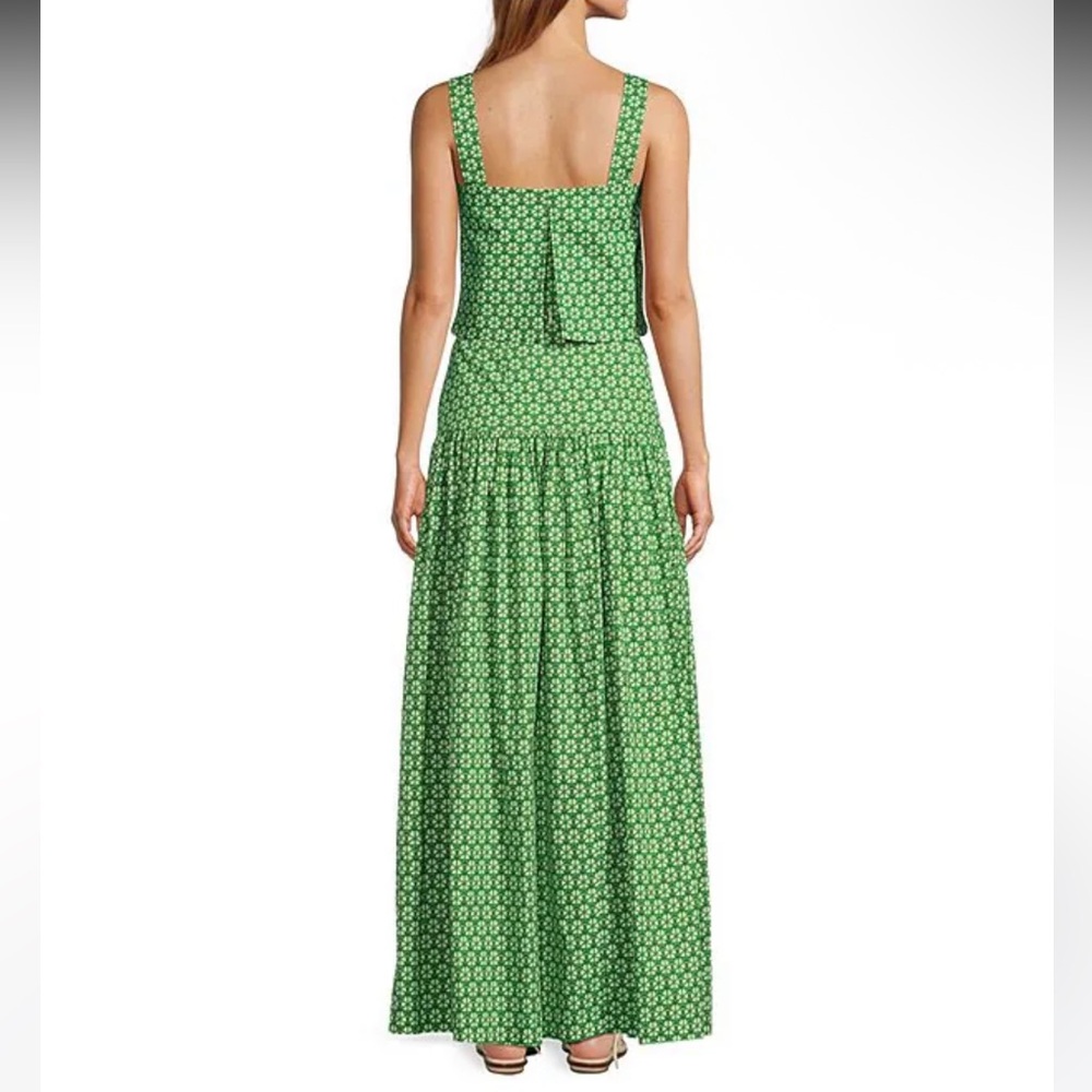 ANTONIO MELANI Green Printed Maxi Skirt set - Picture 10 of 13